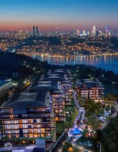 Luxury apartments in Istanbul with Bosphorus views.