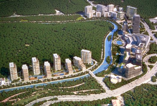 شقة ارضية مع حديقة للبيع في مسلك اسطنبول تركيا