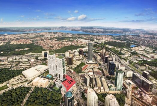 Bosphorus view apartment for sale in maslak